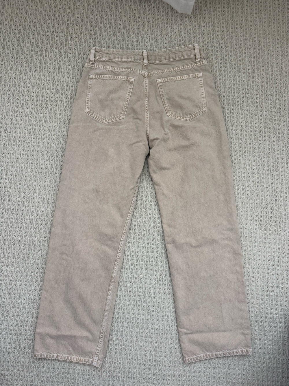Reformation Charlee Low Rise Straight Leg Jeans Natural - Size 28 - Picture 4 of 4